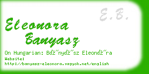 eleonora banyasz business card